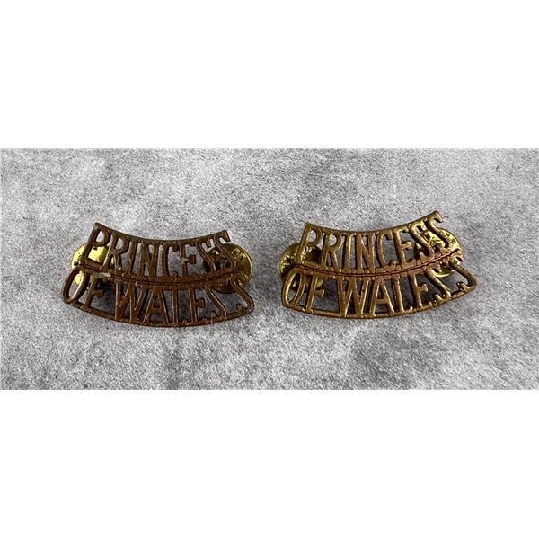 British Army Princess Of Wales Shoulder Tiles