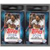 Image 1 : 2024 Topps Series 1 Baseball Hanger Boxes 2 Count - 118 Cards