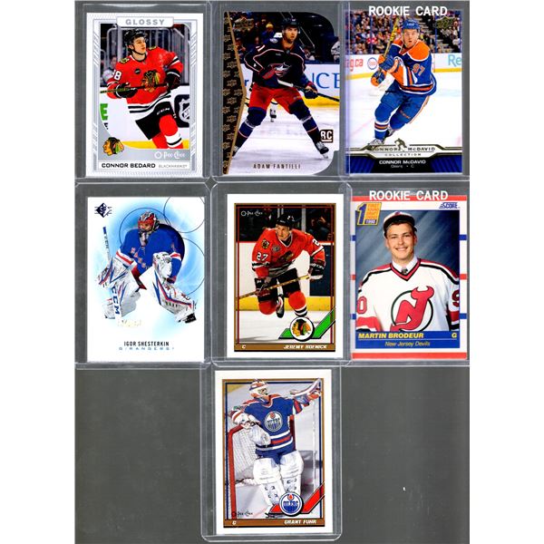 Bedard, McDavid, Fantilli, Shesterkin, Roenick, Brodeur, Fuhr 2023-24 Upper Deck Series 2 , McDavid 