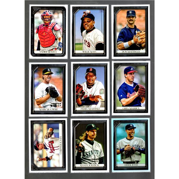 2021 Topps Gallery: Randy Johnson, Chipper Jones, Derek Jeter, Greg Maddux, Pedro Martinez, Mark McG