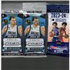 Image 1 : 3 Count of Panini Basketball Hanger Value Packs - 2023-'24 Panini Prizm Basketball & 2023-'24 NBA Ho