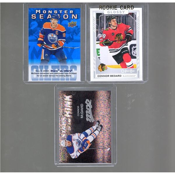 Connor Bedard Glossy Rookie Card, McDavid Monster Season & Stars of the Rink