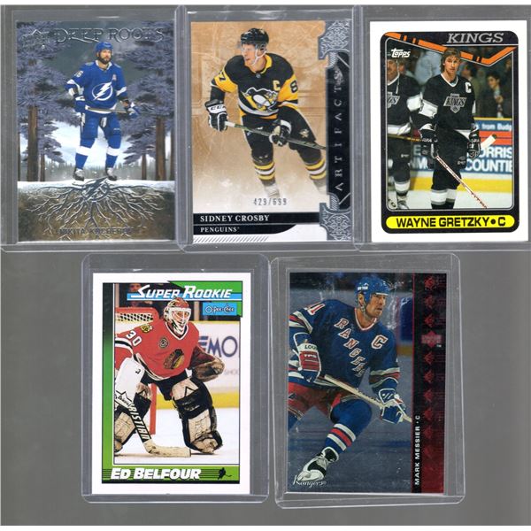 Sidney Crosby '19-'20 Upper Deck Artifacts 429/699 #110, Nikita Kucherov '23 Series 2 Deep Roots, Ma