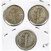 Image 2 : (3) Complete Year Sets of Mercury Dimes