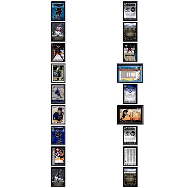 9 Hockey Cards: MacKinnon/Draisaitl, Fantilli Gold Die Cut, Ovechkin, Kucherov, Brett Hull Vintage, 