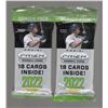 Image 1 : 2 Count - 2022 Panini Prizm Baseball Value Packs - 36 Total Cards.