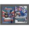 Image 1 : 2 Count -  Bowman Baseball Blaster Boxes: 1 - '23 Platinum & 1 - Series 1