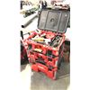 Image 1 : MILWAUKEE PACKOUT MOBILE MODULAR STORAGE SYSTEM WITH CONTENTS 22"X36"X17"