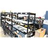 Image 1 : BLACK 4 TIER ADJUSTABLE METAL RACKING 24" X 77" X 77"