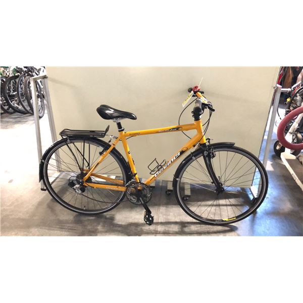 YELLOW DEVINCI AMSTERDAM OPTIMUM 61 NO SUSPENSION, 27 SPEED