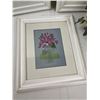Image 2 : 3 Framed Floral Prints & Faux Flower Arrangement