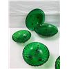 Image 1 : Assorted Green Glass Wine Glasses & Dishes