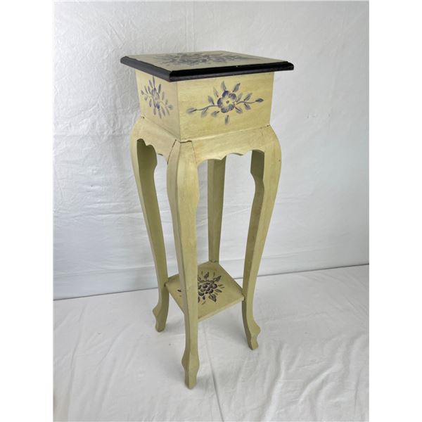 Wooden Painted 2 Tiered Plant Stand Table
