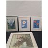 Image 1 : 4 Framed Floral Prints