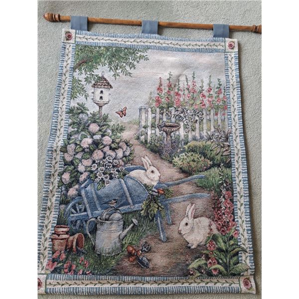 Tapestry Like Wall Hanging "Garden Variety"