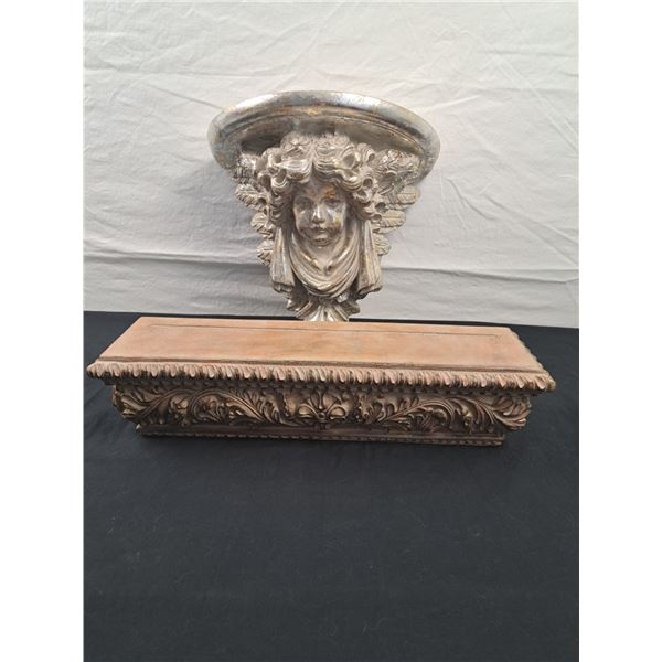 2 Decorative Wall Shelves