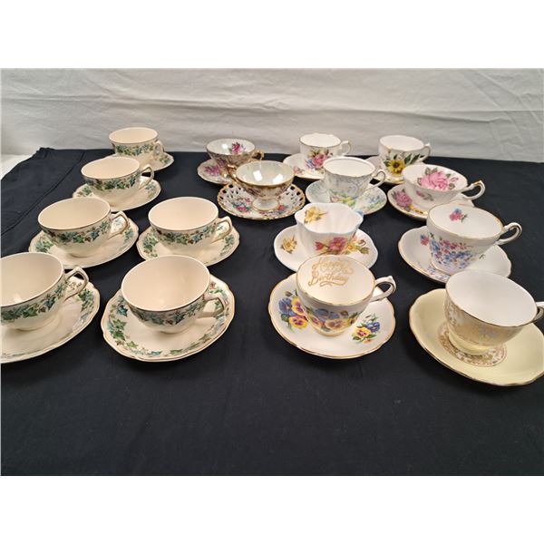 Assorted Cups & Saucers