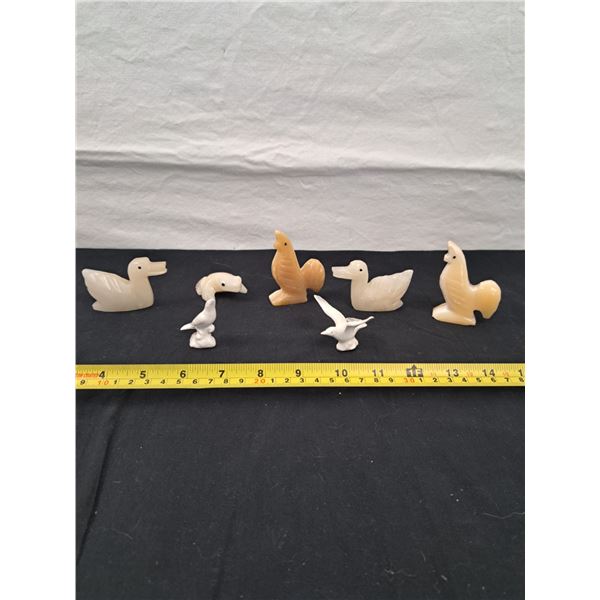 Assorted Stone & Glass Animal Decor