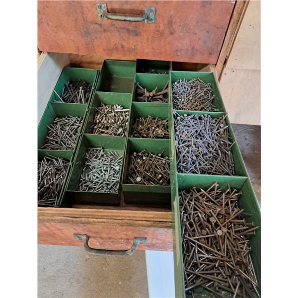 Assorted Nails, Screws & Fasteners