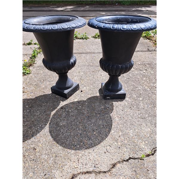2 Large Fiberglass Planters