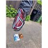 Image 1 : Cleveland Golf Bag with Cover & Cobra Right Handed Golf Clubs.  Callaway Driver & Ping Putter