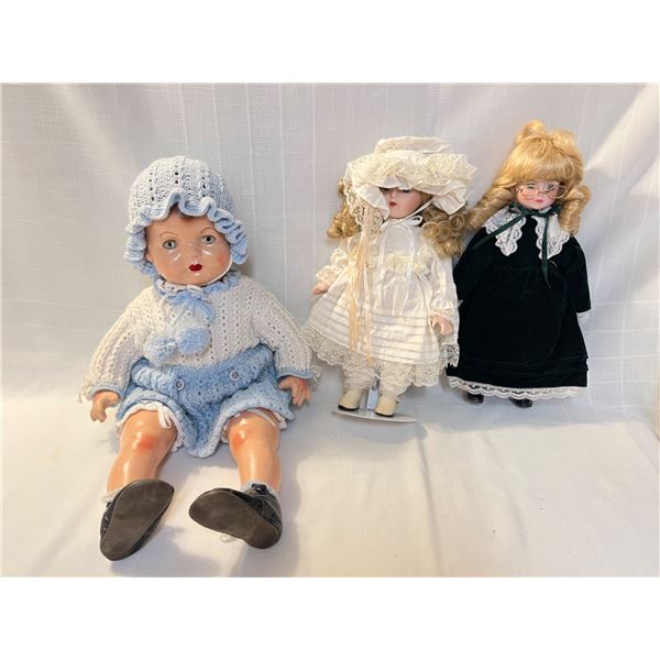 3 Collectors Dolls