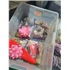 Image 8 : Assorted Christmas Wrapping & Gold Coloured Material & Decor