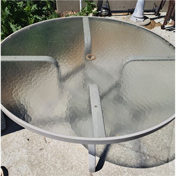 Glass Top Patio Table