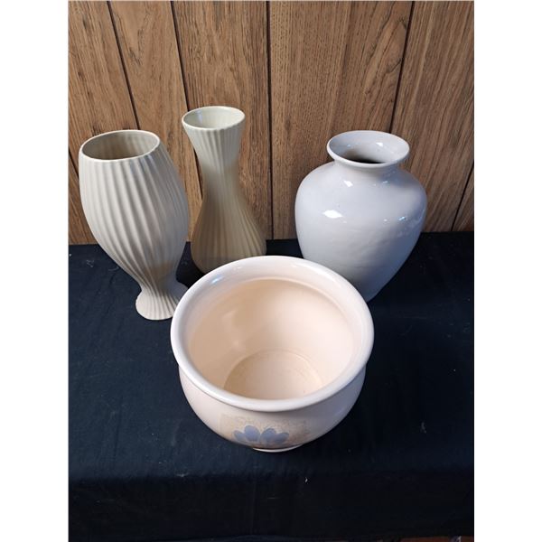 4 Assorted Vases