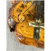 Image 2 : Lovely Hand Painted Burl Slice Signed Vadon. Approx. 16" x 10"