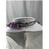 Image 3 : Genuine Multi-Strand Amethyst Necklace Approx. 20" L w/ Matching Bracelet
