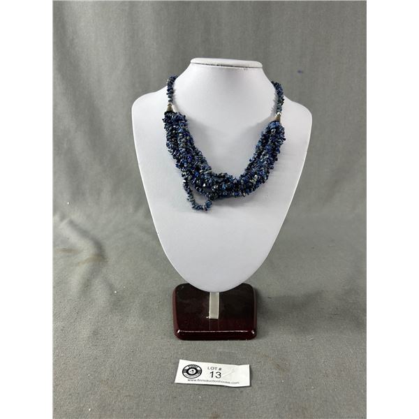 Genuine Multi-Strand Sodalite Necklace. Approx. 18" L