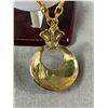 Image 3 : Designer Signed Beau Geste 26" Necklace w/ 3" Rhinestone Pendant