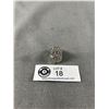 Image 1 : Simulated Diamond Mens Dollar Sign Ring.