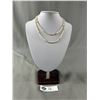 Image 1 : Genuine 14K Gold Pearl Strand Necklace. Approx. 34" L