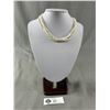 Image 1 : Genuine Triple Strand Pearl Necklace. Approx. 16" L