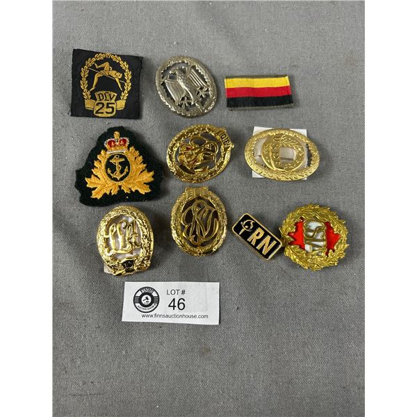 Lot Of Assorted Metal Pins & Badges