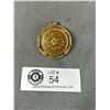 Image 1 : Pretty Gold Floral 1.5"  Pendant
