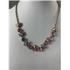 Image 2 : Pink Rhinestone Jewelry Set - Earrings, Bracelet & Necklace