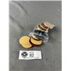 Image 1 : 20 Vintage Celluloid 1920's Poker Chips (3 Colours)