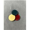Image 2 : 20 Vintage Celluloid 1920's Poker Chips (3 Colours)