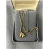 Image 2 : Gold Unicorn 3/4" Pendant On 16" Chain