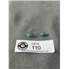 Image 1 : Genuine Antique Turquoise Earrings