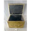 Image 2 : Vintage Brass Covered Wood Box. Approx. 19" x 13.5" x 13"