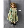 Image 1 : Cute Freckle Faced Vintage Seder Porecelain Doll On Stand. Approx. 16" H