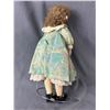 Image 3 : Cute Freckle Faced Vintage Seder Porecelain Doll On Stand. Approx. 16" H