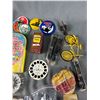Image 3 : Lot Of Vintage Collectibles Including Mr. Nabob Tea, Button Pins, Seashells & More