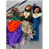 Image 2 : Venetian Mask Hanging & 4 Vintage Puppets - 3 Hand, 1 Marionette