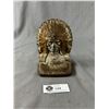 Image 1 : Single Antique Cast Iron Indian Head Bookend/Door Stopper