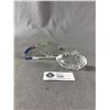 Image 1 : Vintage Crystal Sculptures- Polar Bear is Signed and Inuit Canoeist by Tilley Canada